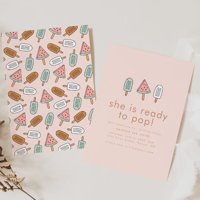 Hon är Redo till PDP-populärbabyskor Inbjudningar (Skapare uppladdad)