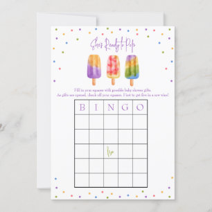 Hon är Redo till Pop, babyskor, BINGO-spel Inbjudningar