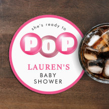 Hon är Redo till pop Bubblegum Rosa Girl Baby Show