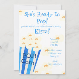 Hon är Redo till Pop Maj Inbjudningar