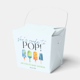 Hon är Redo till Pop! Popsicle Baby Shower Presentaskar
