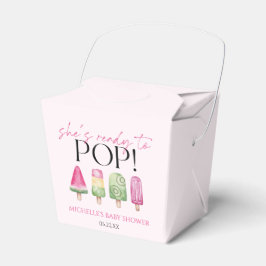 Hon är Redo till Pop! Popsicle Baby Shower Presentaskar