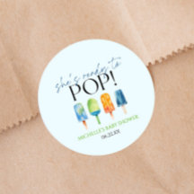 Hon är Redo till Pop! Popsicle Baby Shower