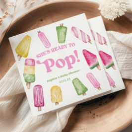 Hon är Redo till popup-Rosa, babyskor Pappersservett