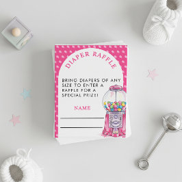 Hon är Redo till Pubblegum Baby Diaper Raffle Tilläggskort