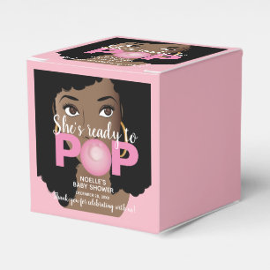 Hon är Redo till Rosa, babyskor, natthår Presentaskar