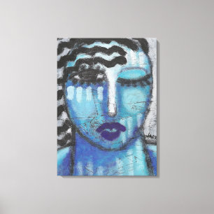 Hon är så Kall Abstrakt Acrylic Porträtt på OS Canvastryck
