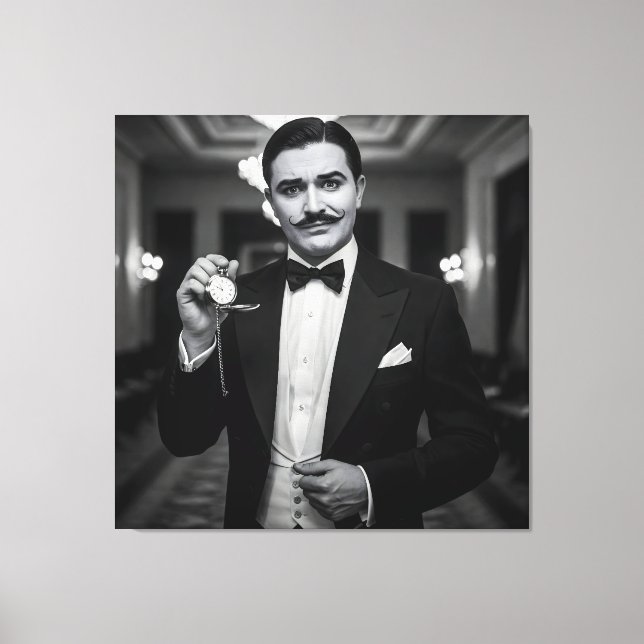 Hon är sen igen, ta en, 1920-talet av Natasha Us Canvastryck (Framsida)