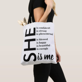Hon är självsäker Stark Fenomenal Hon är jag Tygkasse