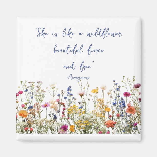 Hon är som en Wildblomma Magnet (Framsidan)