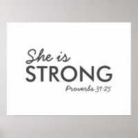 Hon är stark | Proverbs 31:25 Christian Faith