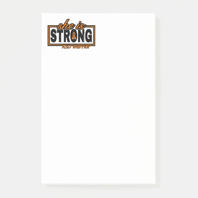 HON ÄR STARK...RSD POST-IT BLOCK (Framsida)