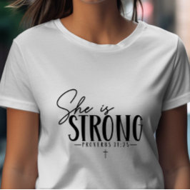Hon är starka ordspråk 31:25 t shirt