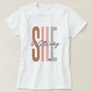 Hon är starkt inspirerande T-shirt-design T Shirt