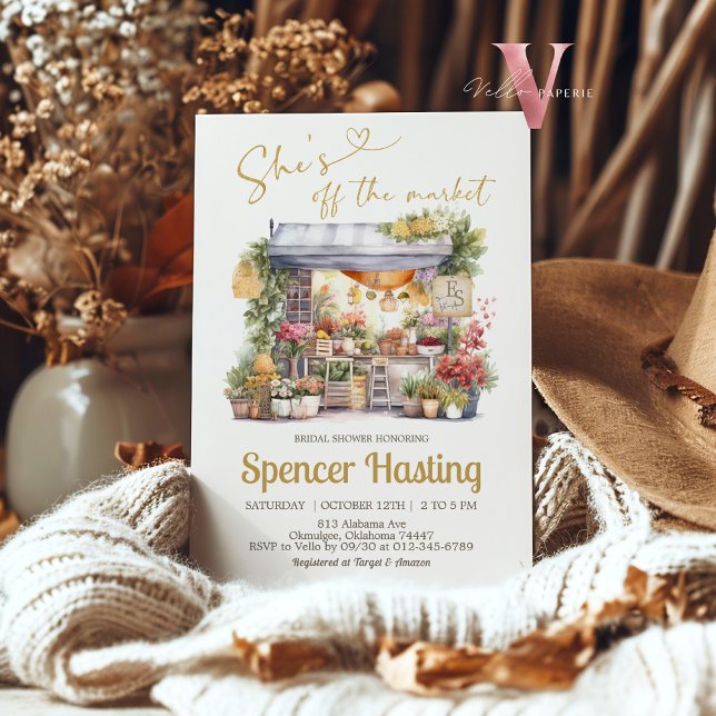 Hon är utanför Inbjudningskort för möhippan (Skapare uppladdad)