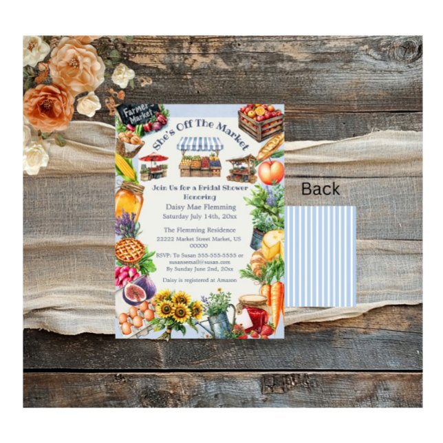 Hon är utanför Inbjudningskort för möhippan (Skapare uppladdad)