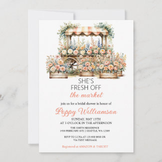 Hon är utanför Inbjudningskort för möhippan