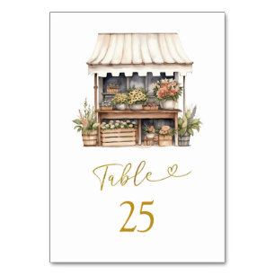 Hon är utanför Möhippan på marknaden Bordsnummer