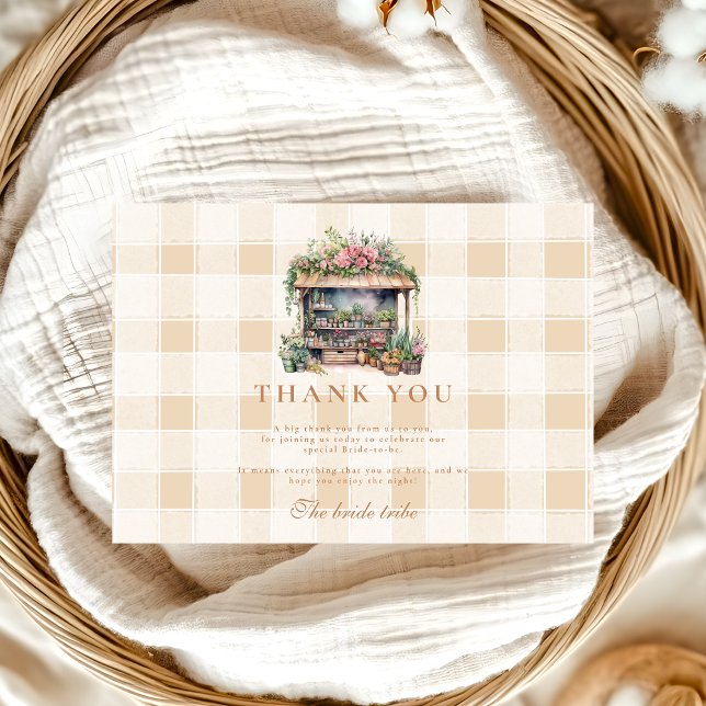 Hon är utanför Möhippan på marknaden Tack Kort (Skapare uppladdad)