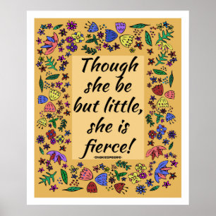 Hon är våldsam poster