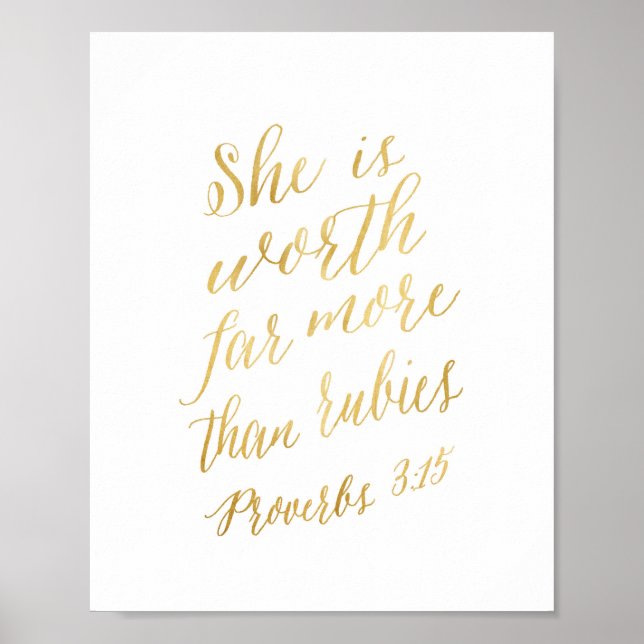 Hon är värd mycket mer än rubies poster (Framsidan)