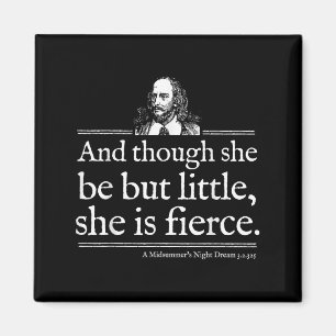 Hon Är Vild Shakespeare Citat Tröja Teaterpjäs Magnet