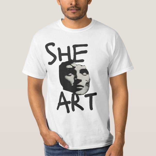 Hon Art fet typografi T-Shirt (Framsida)
