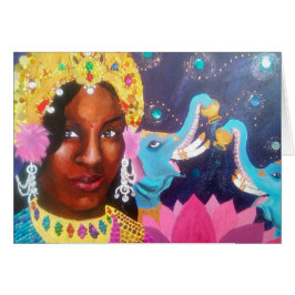 Hon av tusen Namn Notecard OBS Kort