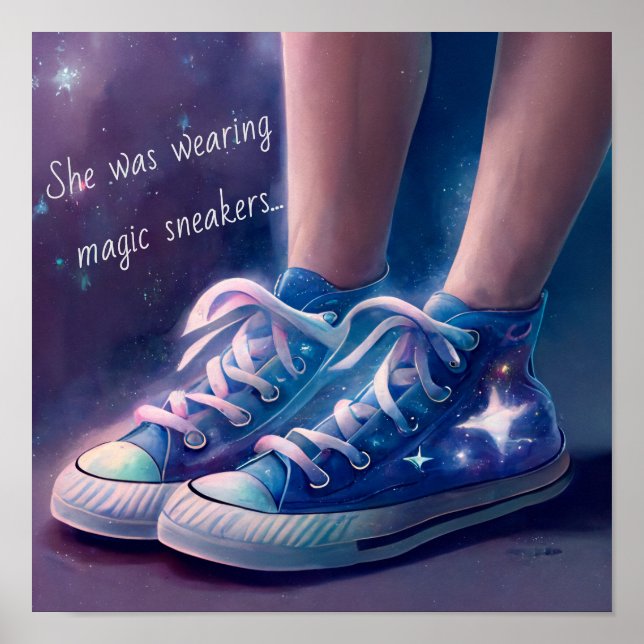 Hon bar Magic Sneakers Poster (Framsidan)