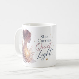 Hon Bär Tyst Ljus Kaffemugg
