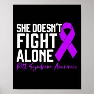 Hon bekämpar inte Ensamens syndrom-medvetande Poster