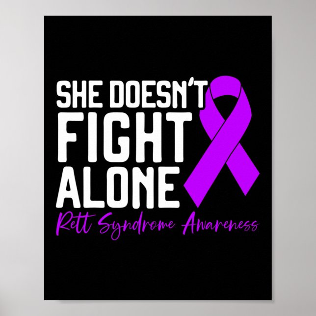 Hon bekämpar inte Ensamens syndrom-medvetande Poster (Framsidan)