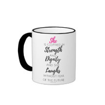 Hon bekläs - Proverbs31:25