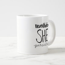 Hon bestod av Jumbo Mugg