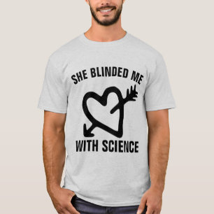 HON BLINDRADE MIG MED VETENSKAP MÄN T-Shirts