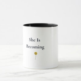 Hon Blir Blommig Kaffe Mugg