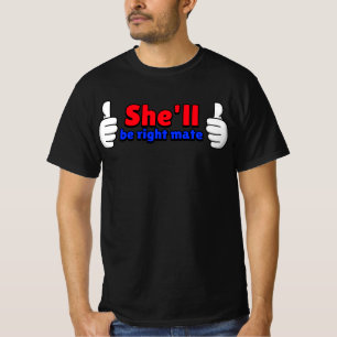 Hon blir höger kompis t shirt