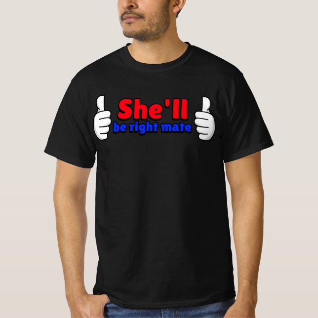 Hon blir höger kompis t shirt (Framsida)