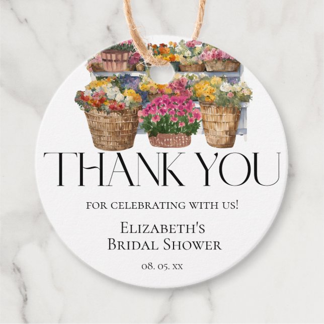 Hon Blir Inte Såld Blomsterbutik Tack Gåvor Etiketter (Framsida)