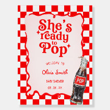 Hon Blir Till Soda Baby Shower Skumkort