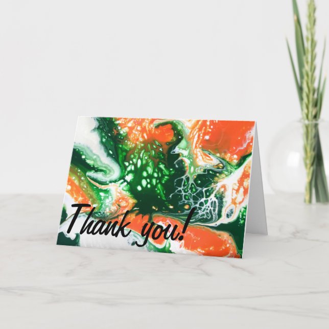 "Hon blommar som Amazonas" Tack Kort (Framsida)