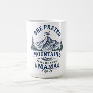 Hon bönhörde och bergen rörde sig kristen mamma kaffemugg