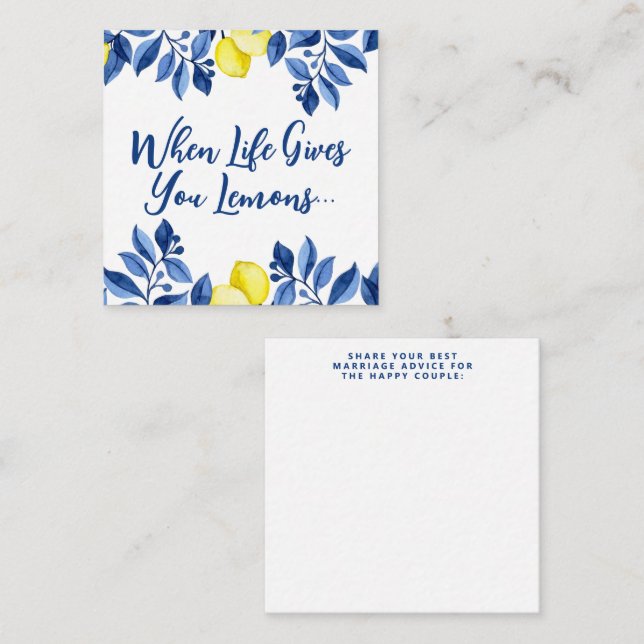 Hon bröllopsduschar: She Found Her Main Squeeze  Tilläggskort (Fram/baksida)