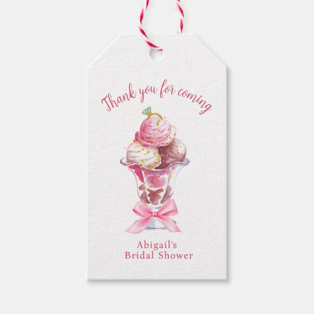 HON BRUDEN HAR BLI FESTSTÄLLS FÖR BRUDKVÄLL PRESENTETIKETT (Framsidan)