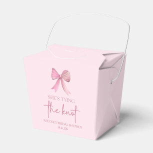 Hon Bryter Knuten Rosa Båge Bröllopsdusch Presentaskar