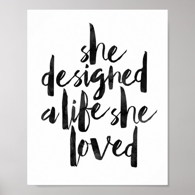 Hon Designade ett liv hon älskade Poster (Framsidan)