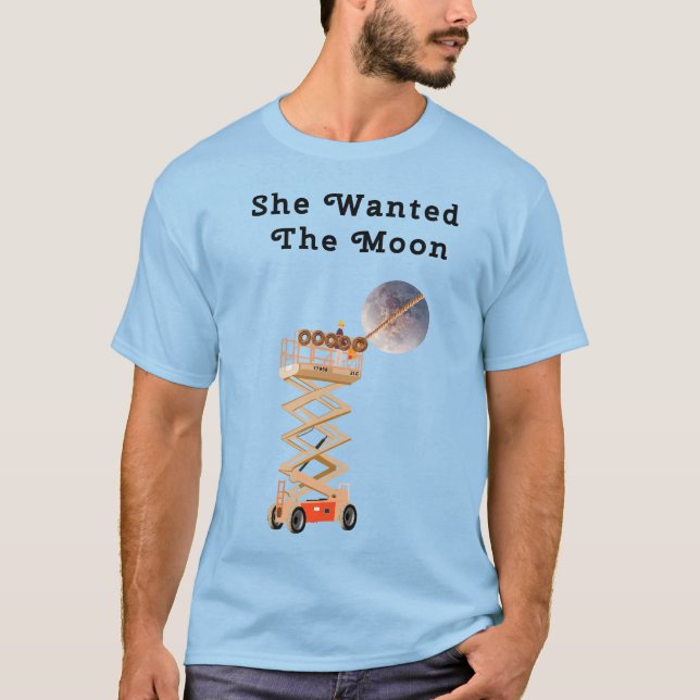Hon Drömde om Månen Grundläggande Herr T-Shirt (Framsida)
