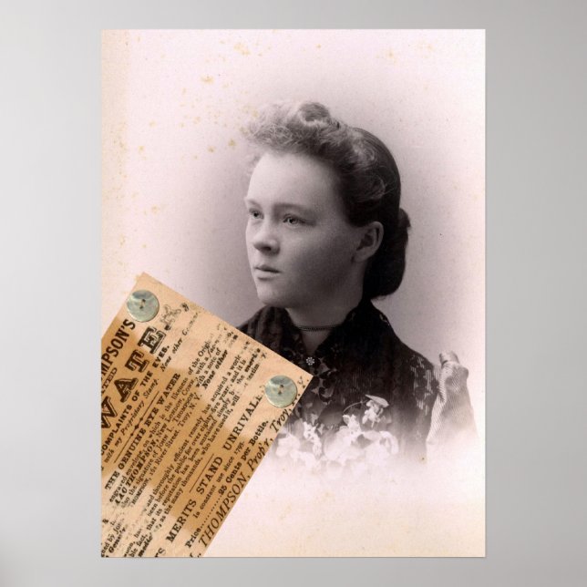 Hon drömmer om en annan gång poster (Framsidan)