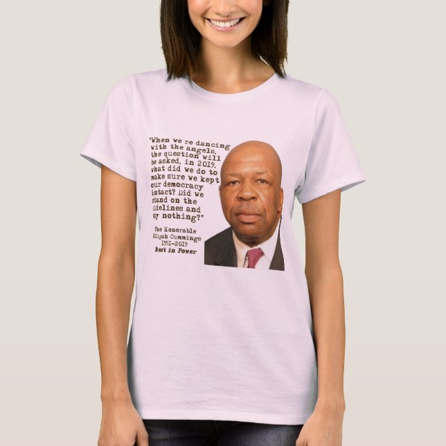 Hon.Elijah Cummings T Shirt (Framsida)