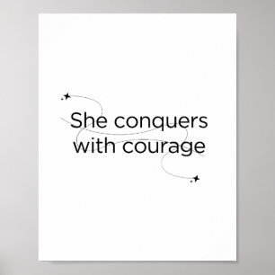 Hon erövrar poster